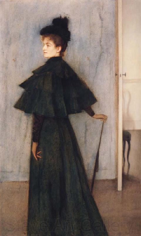 Fernand Khnopff Portrait of Mrs Botte Spain oil painting art